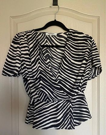 Top motifs zèbres taille XS - 34