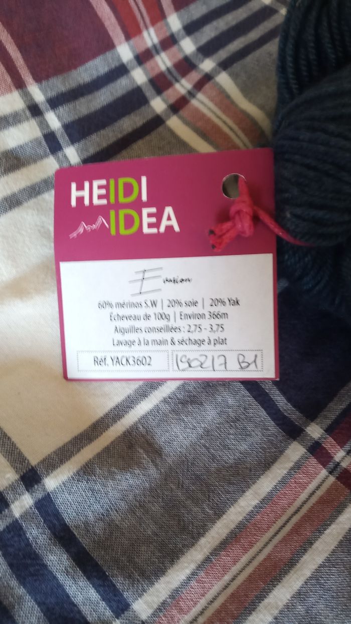 Heidi Idea - merino soie et yak 100g - photo numéro 2