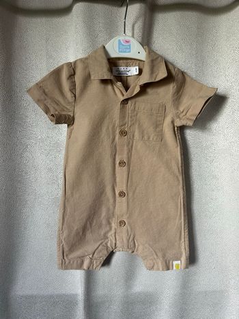Combi short beige 0-3 mois Rise Little earthling