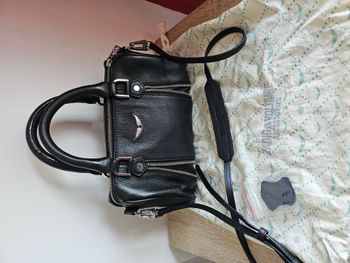 Sac en cuir sunny XS de zadig et voltaire noir