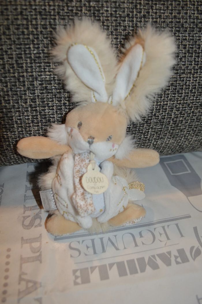 Doudou et compagnie Lapin de sucre grelot