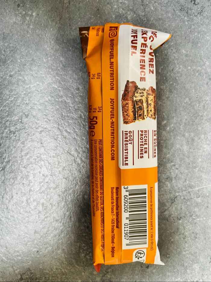 Joyfuel barre proteinée cœur fondant goût caramel salé 12 barres x50g - photo numéro 4