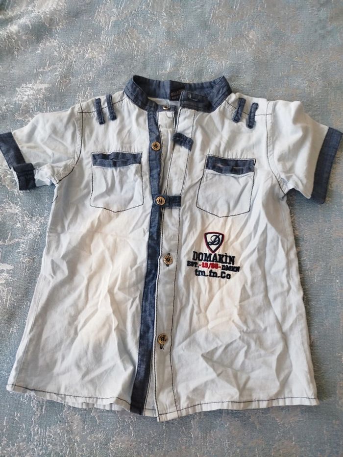 Chemise garçon manche courte