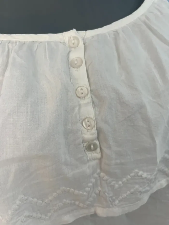 Débardeur blanc Freeman T. Porter taille M – coton 100 %, bretelles réglables, basique confortable - photo numéro 2