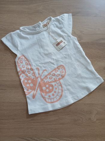 T-shirt bébé fille - taille 9 mois - neuf avec étiquettes
