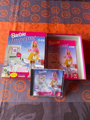 Jeux PC Barbie Imprime vintage