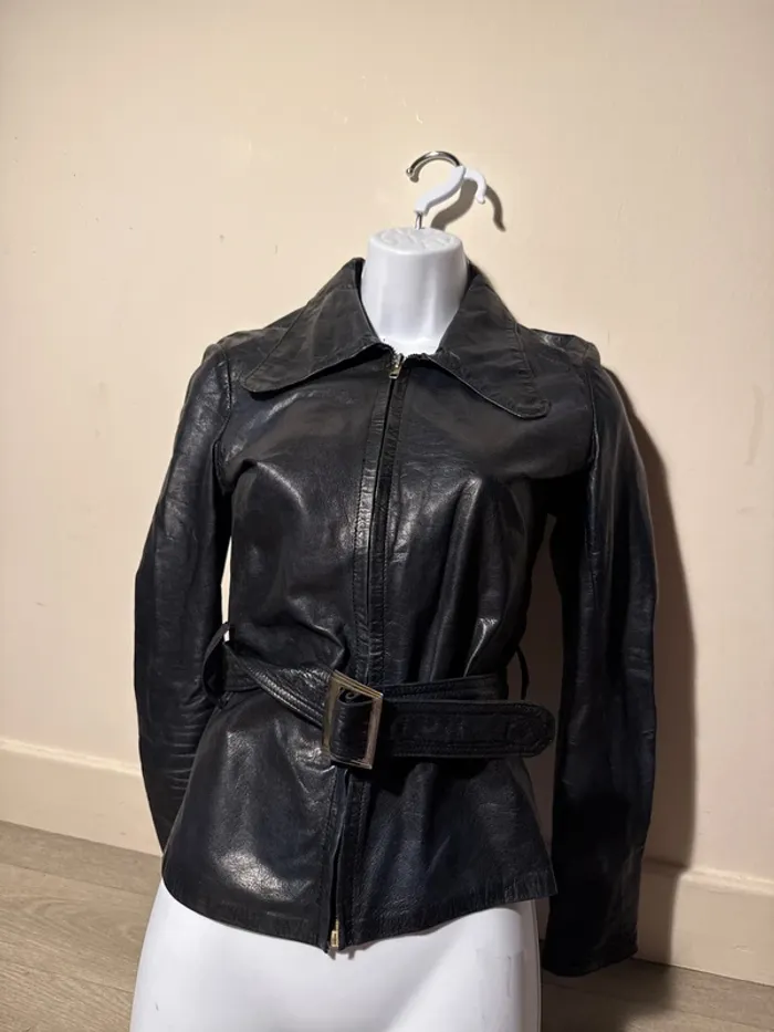 Veste en cuir vintage peter Robinson