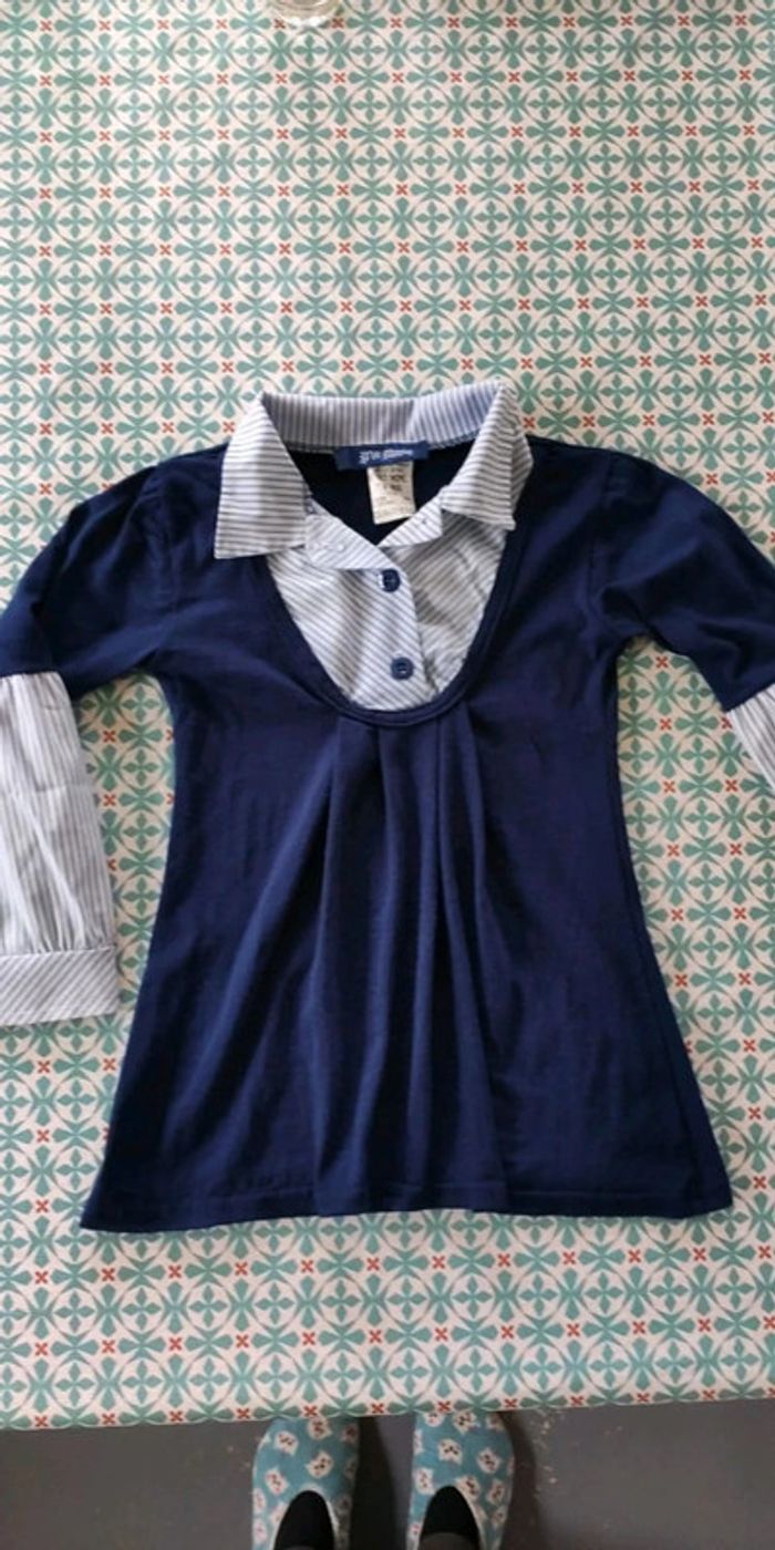 T-shirt effet superposition 8 ans