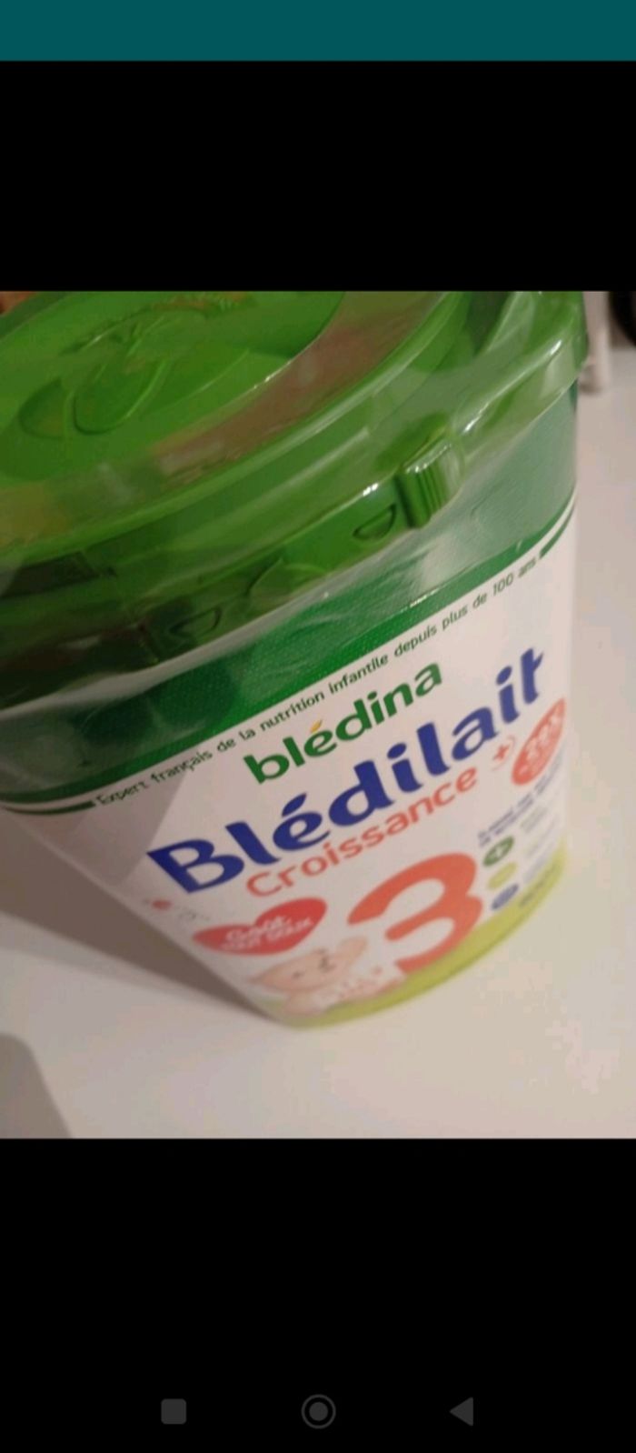 Lots 4 boîtes de lait blédilait croissance 3eme age - photo numéro 3