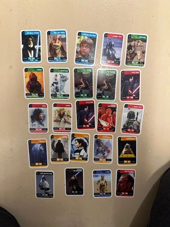 Lot de 24 cartes Starwars