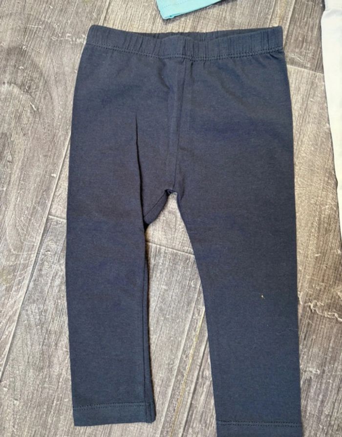 Lot de deux legging fille 18 mois - photo numéro 2