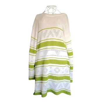 Tunique blanche et verte M