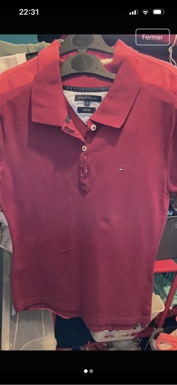 Polo tommy Hilfiger bordeaux