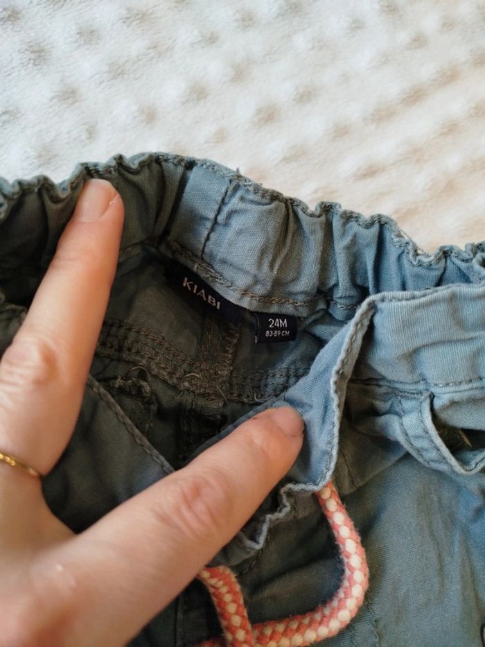 Kiabi pantalon souple réglable à la taille 24 mois - photo numéro 3