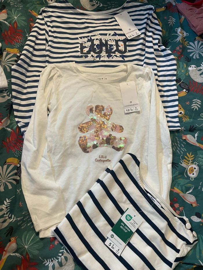 Lot de 3 tee shirts manches longues 8 ans