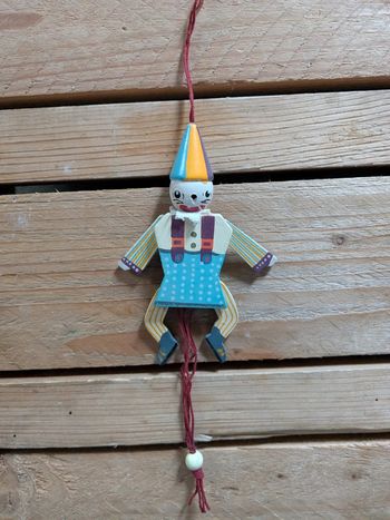 Personnage en bois vintage