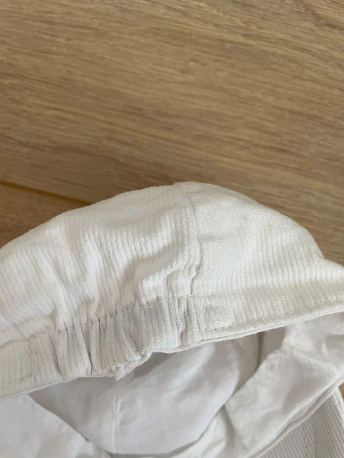 Casquette souple blanc côtelé - photo numéro 2