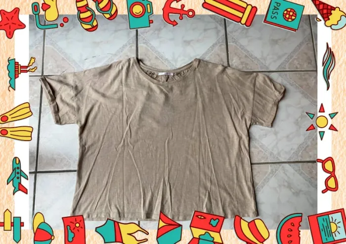 T shirt beige Camaïeu - photo numéro 2