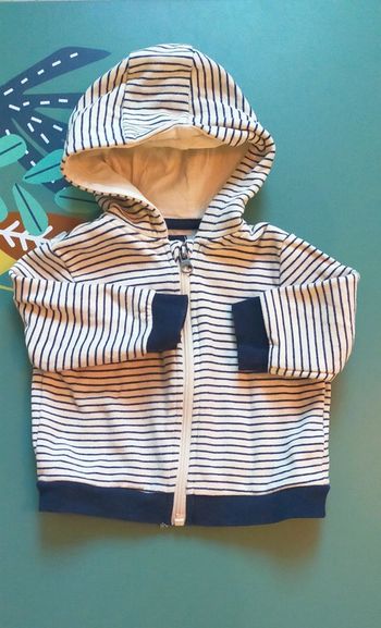 Veste marinière 9 mois Kiabi