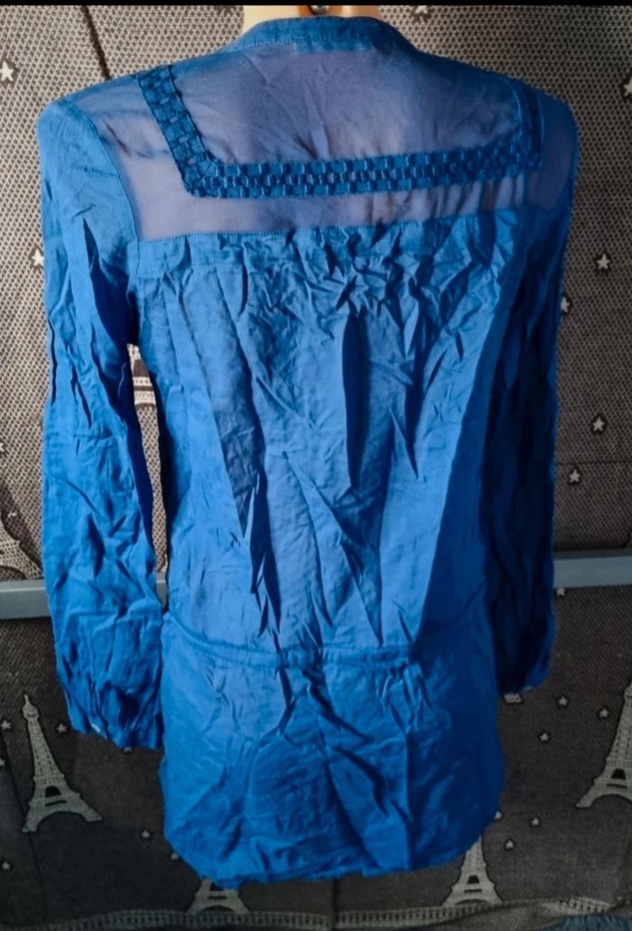Tunique bleu à manches longues taille 38 - photo numéro 6