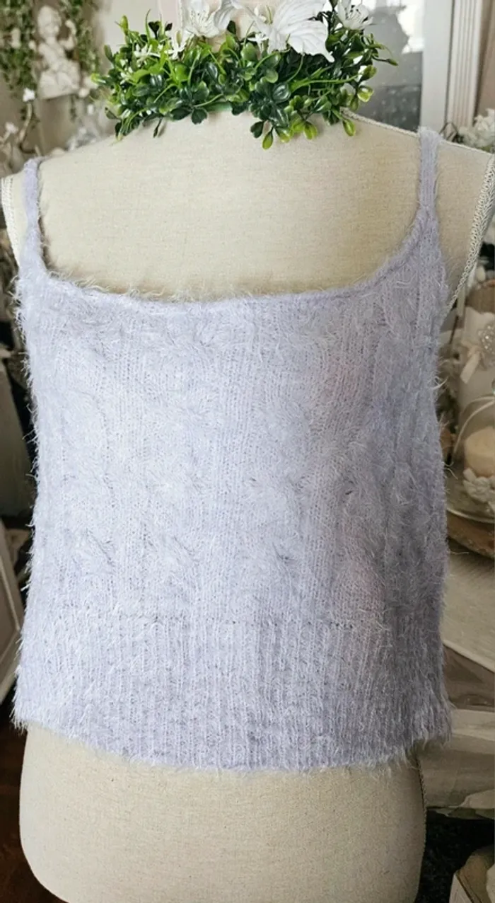 Haut lilas en lainage Atmosphère Taille 44 Neuf