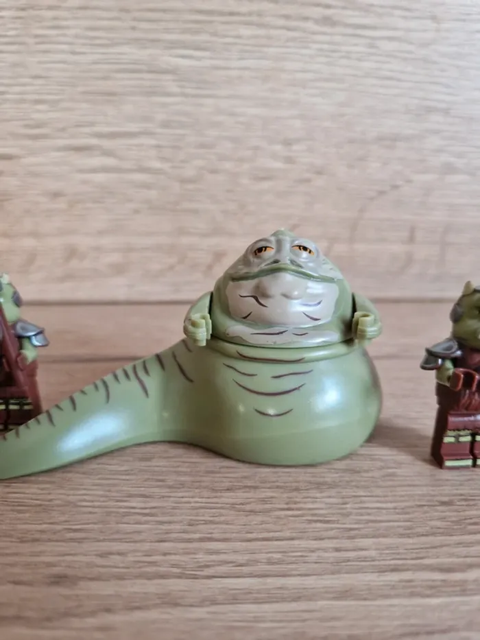 Figurines type lego Jabba + 2 gardes de jabba star wars - photo numéro 2