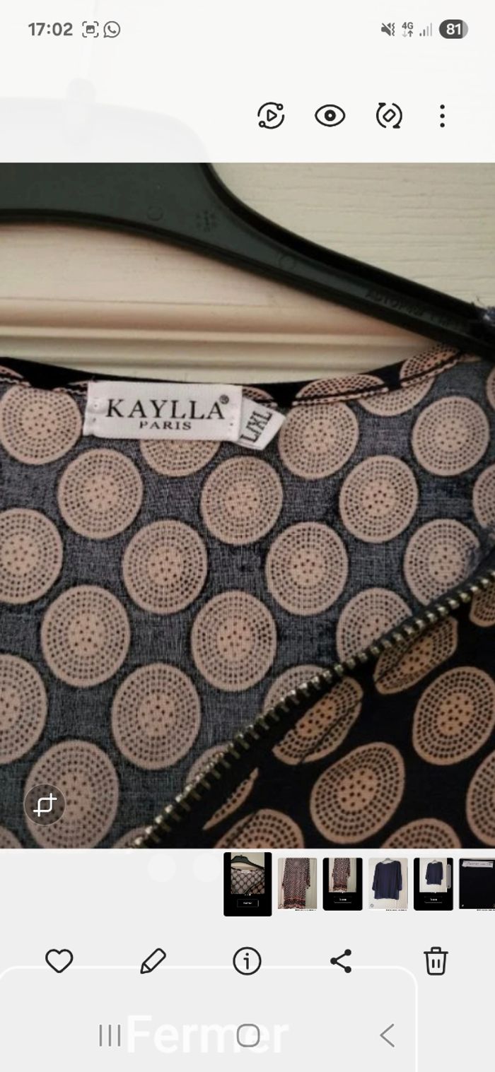 Blouse longue manche 3/4 - photo numéro 3