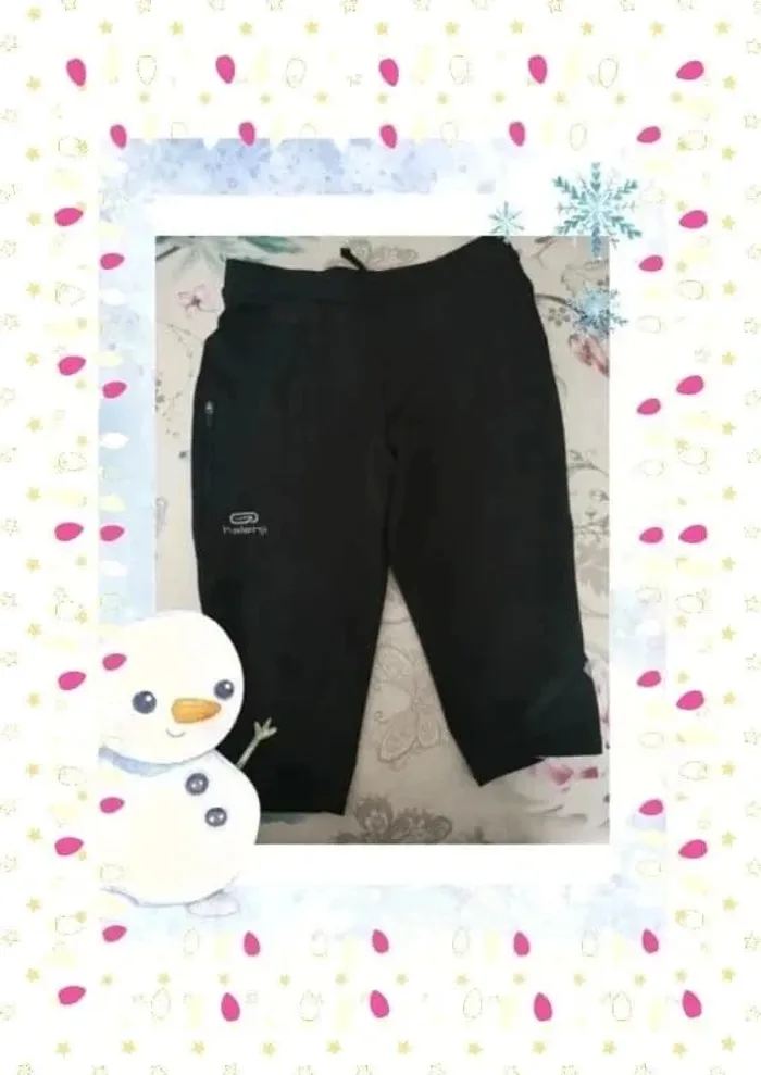 Cycliste noir 10 ans kalenji