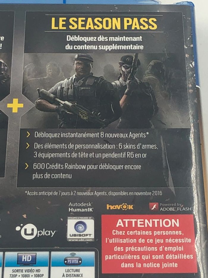 Jeu vidéo Rainbow six siège Édition Gold sur console PlayStation 4 - photo numéro 4