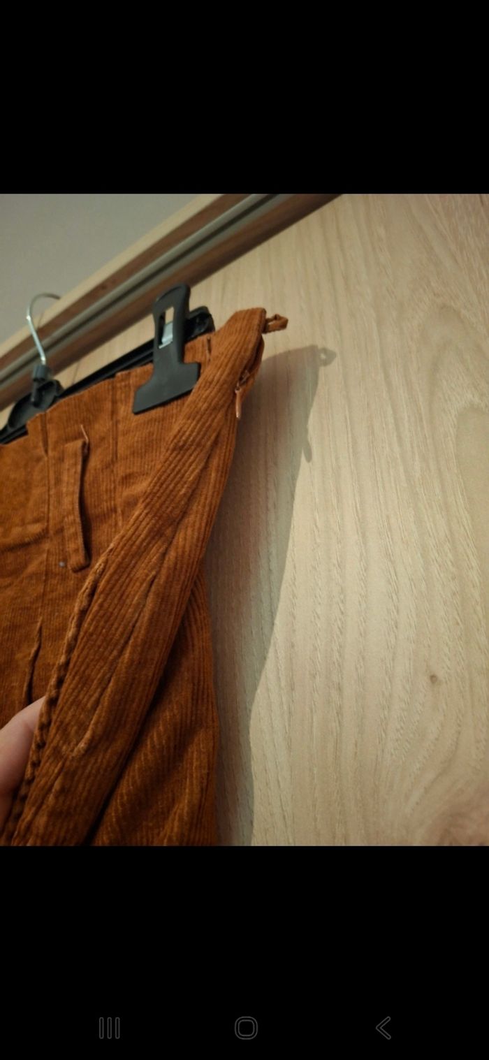 Jupe marron avec ceinture - photo numéro 3