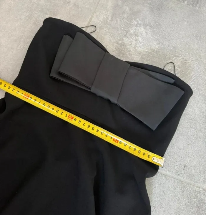 Magnifique robe bustier Claudie Pierlot noire taille 38 comme neuve - photo numéro 7