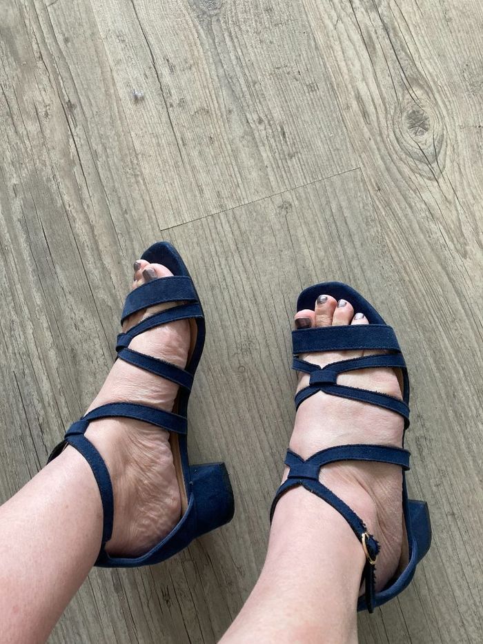 sandales bleues