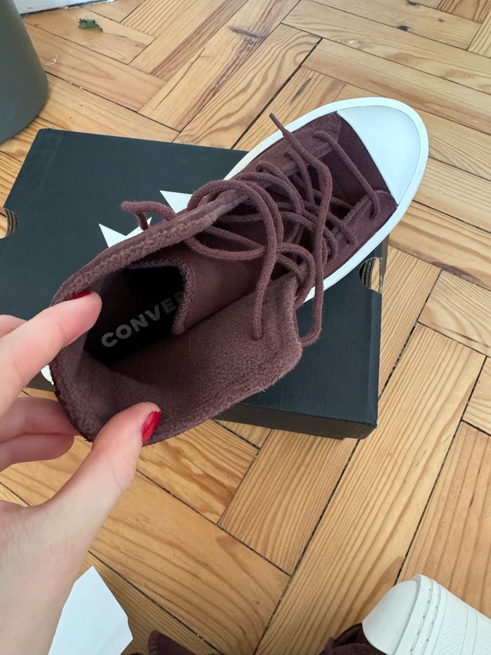 Basket Converse plate-forme marron - photo numéro 8