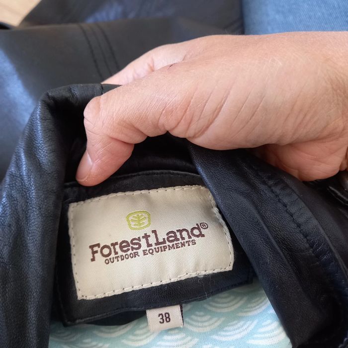 Veste cuir noire mi-longue Forestland 36 38 - photo numéro 6