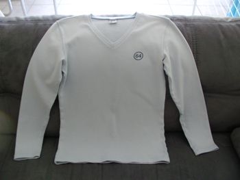 Tee shirt manches longues bleu ciel 64