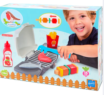 Jouets Ecoiffier Le Barbecue + 15 Accessoires Inclus - Dès 18 Mois - Fabriqué en France
