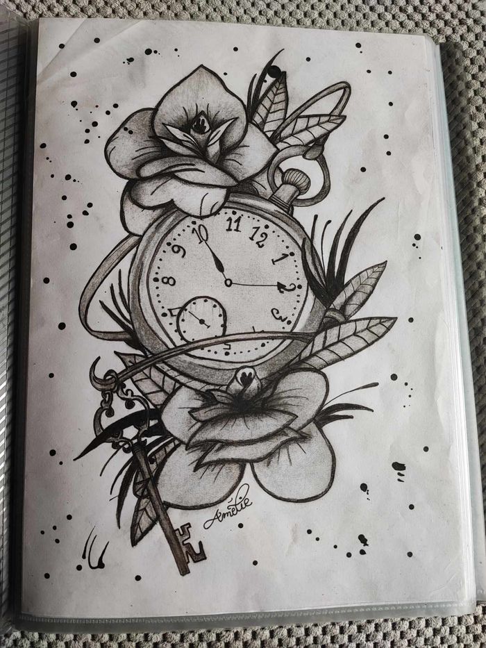 Portrait Tatouage Dessin Décoration - photo numéro 2