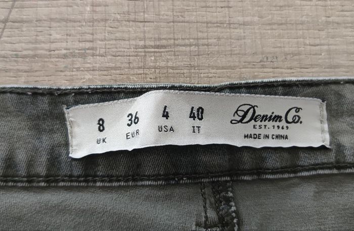 Jean slim camouflage gris Denim&Co femme taille 36 très bon état - photo numéro 8