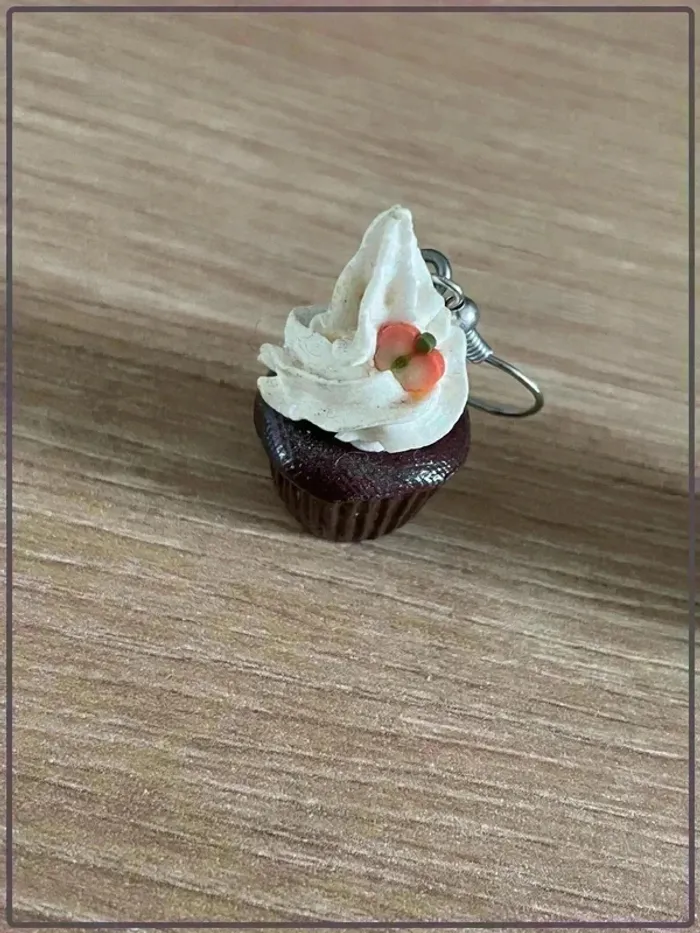 Boucles oreilles cup cake - photo numéro 2