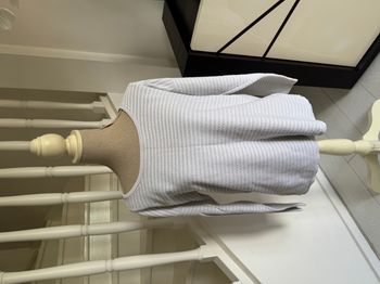 Pull Etam crème et beige à rayures