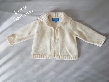 Gilet 6 mois Bout'chou beige