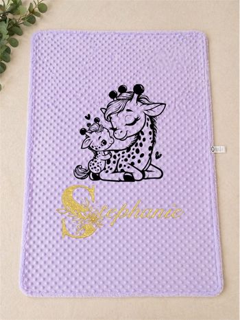 Couvertures personnalisées girafe 