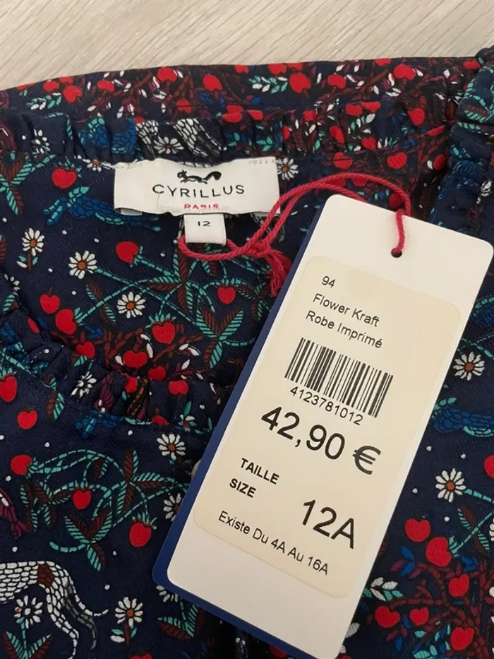 Robe longue a motif cyrillus - photo numéro 4