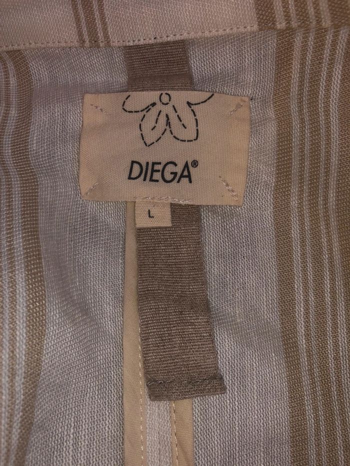 Veste lin marque DIEGA taille M - photo numéro 2