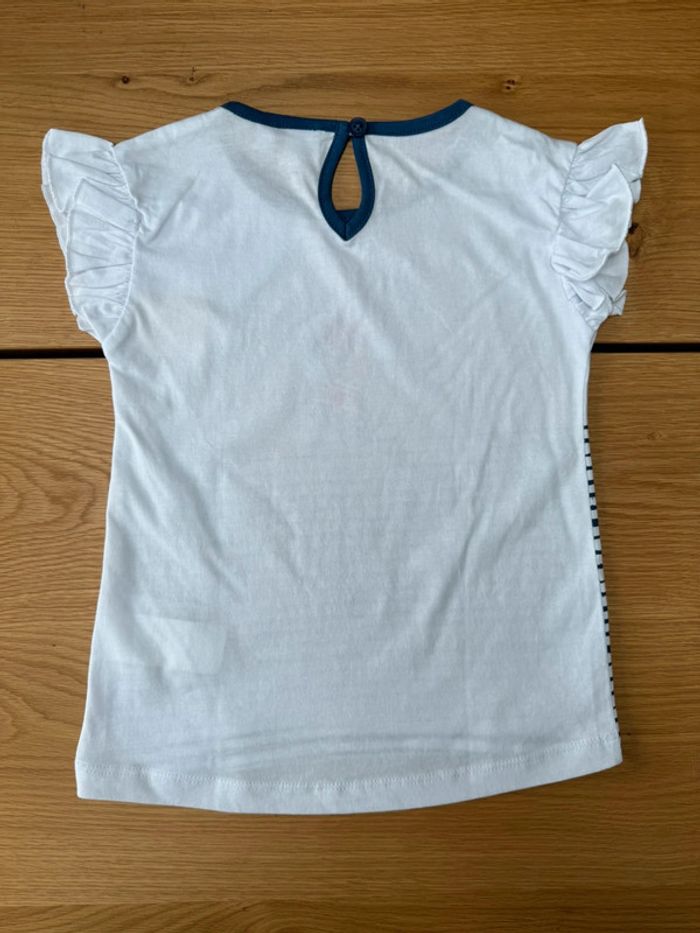 Robe MC marinière avec Minnie blanche/rayures bleues NEUVE - Taille 3 Ans - photo numéro 8