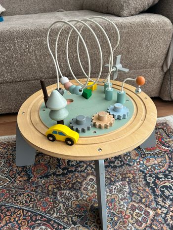 Table d’activité bébé en bois – premier âge – bon état