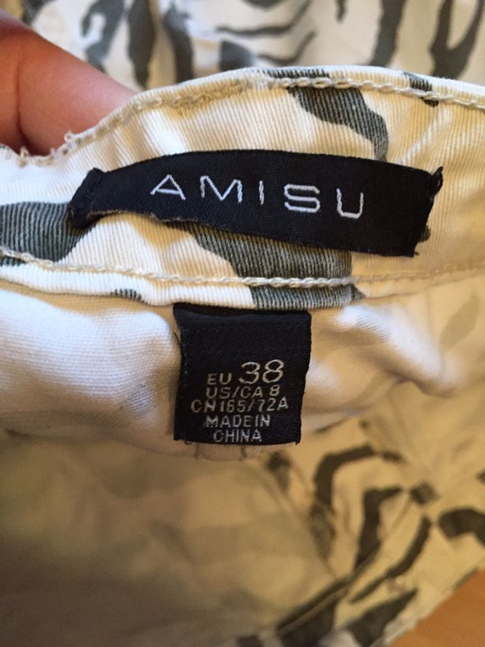 Jupe zébrée Amisu Taille 38 - photo numéro 3