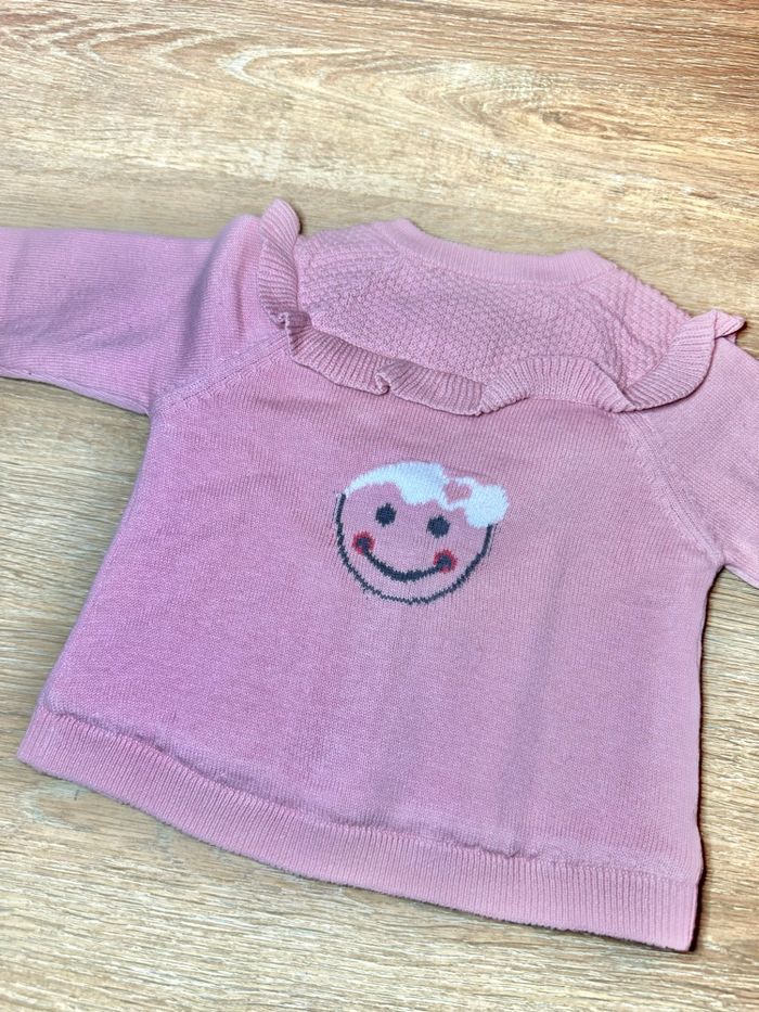 Gilet épais rose Smiley Baby / - photo numéro 2