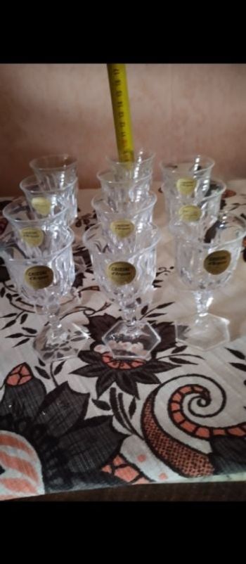 11 verres à digestifs Cristal d'Arques