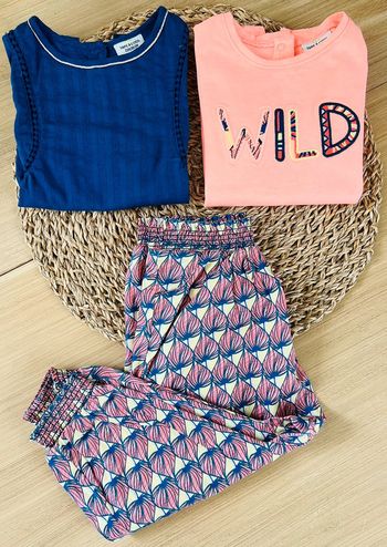 Ensemble sarouel blouse/tee-shirt TAO